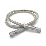 1/4" JIC Female 04 Stainless Steel 304 Braided PTFE Hose For Air Compressor