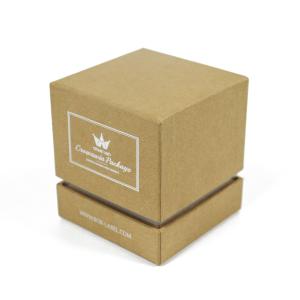 Quality Silver Craft Kraft Paper Aromatherapy Candle Gift Box for Perfume Essential Oil Packaging wholesale