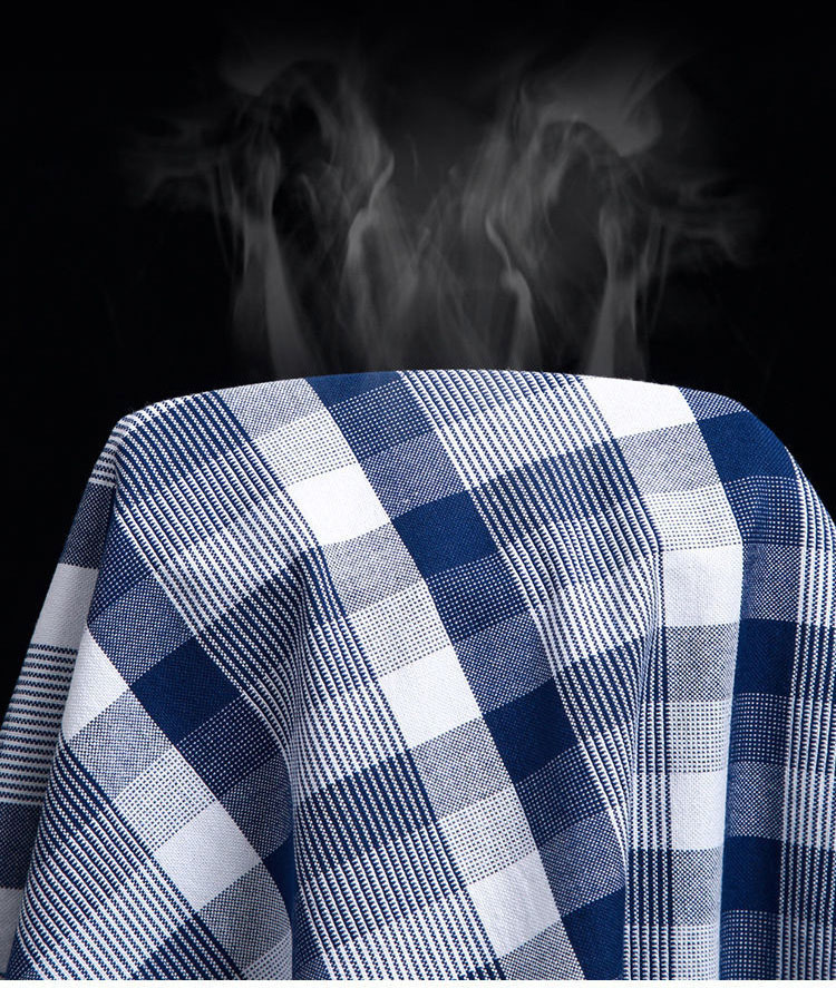 Men's Slim Fit Plaid Shirt in Viscose/Polyester/Spandex for Spring/Autumn Office Wear