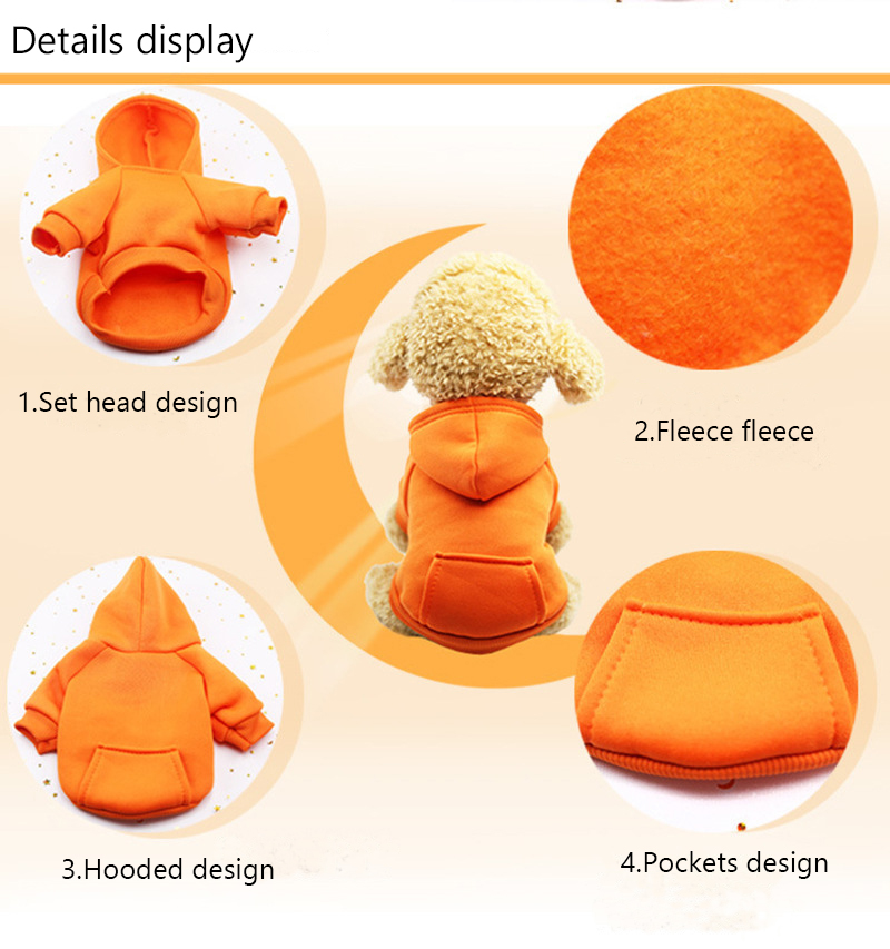 ​Fashion Blank red Dog Winter Apparel Warm Outfits Chihuahua Puppy Clothes