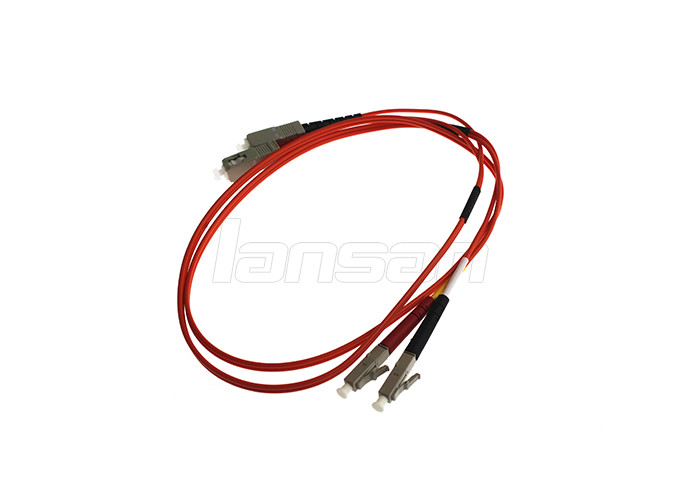 LC / SC UPC 2.0mm Fiber Optic Patch Cord Low Insertion Loss 1 Meter For Communication