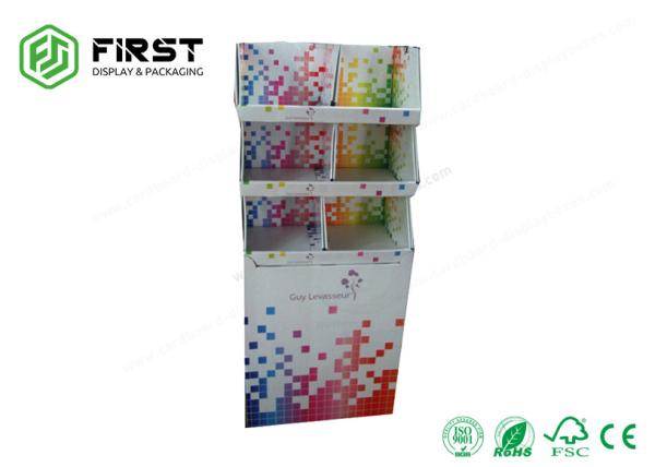 Customized Printing Recyclable Cardboard POP Displays , Retail Floor Paper