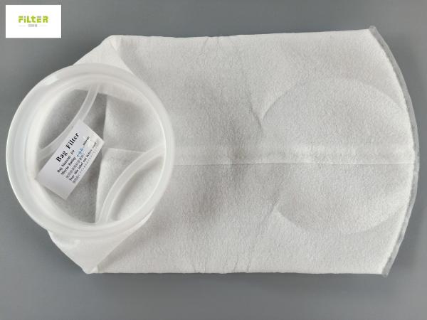 Cheap PTFE PP Water Filter Bag 100 Micron With Plastic Ring for sale