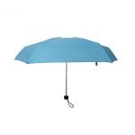19 Inch Light Ladies Compact Umbrella Blue Color Rubber Coating Plastic Handle