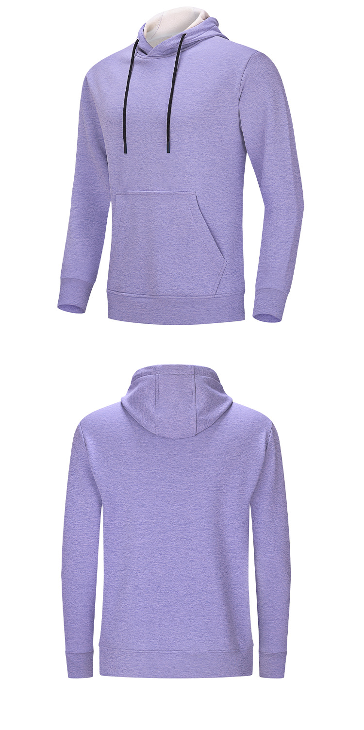 Men's fitness Hooded sport hoodie with thick round neck winter pullover with fleece hoodie