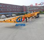 Tri Axles 20ft 40ft 45ft Container Skeletal Trailer