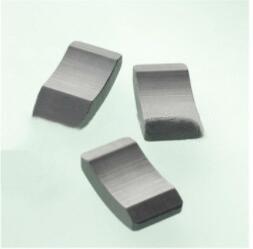 Quality Colored Ferrite Segment Magnets Charcoal Gray Anti Corrosion Coating wholesale