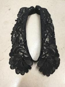 Quality Fashion black color beaded collar beaded embellishment wholesale