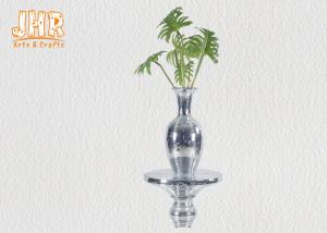 Quality Wedding Centerpiece Table Vase Silver Mosaic Glass Table Vases Decorative Flower Pots wholesale