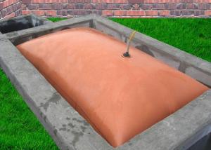 Quality Household Biogas Digester Tank With Red Mud Film Pvc Mesh Cloth And Safety Valve wholesale