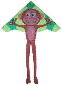 Quality Monkey Parttern Delta Wing Kite Colorful With Fiberglass Frame 130*180cm wholesale