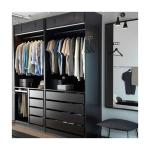 DIY Glass Mirror Wooden Bedroom Wardrobe in Modern Style for Bedroom Requirement