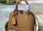M57540 Water Ripple Alma BB Genunie leather Shell Shape Handbag