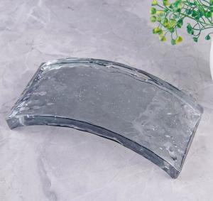 Quality 8x8x4 Clear Hot Fused Glass Tile Solid Crystal Fireproof Decorative Cast Architectural Glass Block wholesale