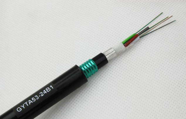 Fiber Optic GYTA53 Stranded Loose Tube Armored Cable with Double PE Sheath