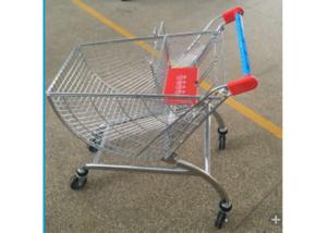 Quality Metal Circular Sector Supermarket Shopping Trolley With 4 Inch Wheels wholesale
