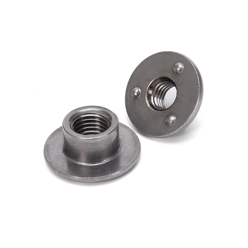 304 Stainless Steel M3 M4 M5 M6 M8 M10 Din 546 Round Nuts With Hole in Metric Measurement System and Nickel Plated Finish