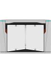 Bidirectional Passage Swing Barrier Turnstile Biometric Access Control 30-40