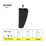 KR-P0156 Cone Shape Plastic Cabinet Feet 140mm Height With Screw Bolt Easy
