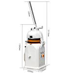 Spiral Heavy Duty 380V Electric Semi Automatic Dough Divider Rounder Machine