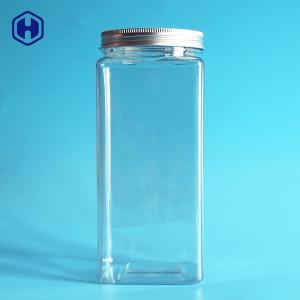 Quality Durable Sturdy Square Wide Mouth Plastic Jars Recyclable Non Toxic wholesale