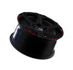 One Piece 5x112 Lamborghini Wheels Aluminum Gloss Black 24 Inch Rims