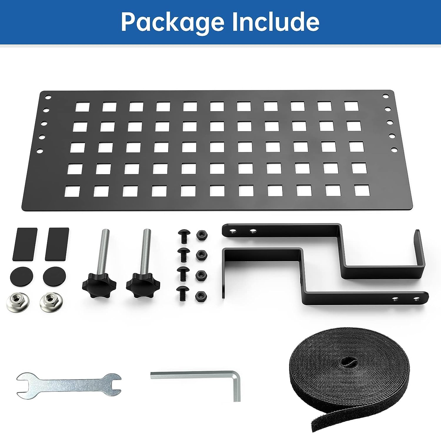 Steel Under Desk Cable Organizer Tray with High Capacity Adjustable Docking Station