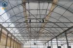 Galvanized Steel Frame PE Film Greenhouse Agriculture Multi Span Tunnel