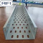 Outdoor Steel 300mm Hot-dipped Galvanized Rustproof Slotted Cable Tray Coated