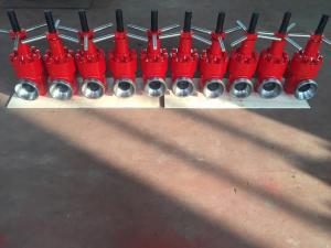 Quality Red API 6A Mud Gate Valve , 2&quot; Fig 1502 Forged Steel Gate Valve 15000 Psi wholesale