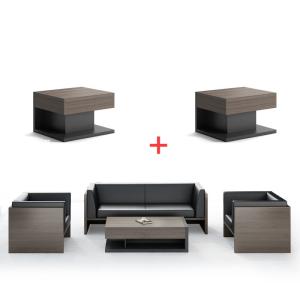 Quality Sectional Modern Office Luxury Furniture 1 2 3 Seater Wooden Design Cowhide Leather Set wholesale