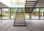 Modern Straight Contemporary Wood Stairs