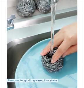 Quality Round Stainless Steel Cleaning Ball Kitchen Cleaning Stainless Steel Scrubber wholesale