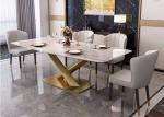 130x80x77cm Marble Top Dining Room Table