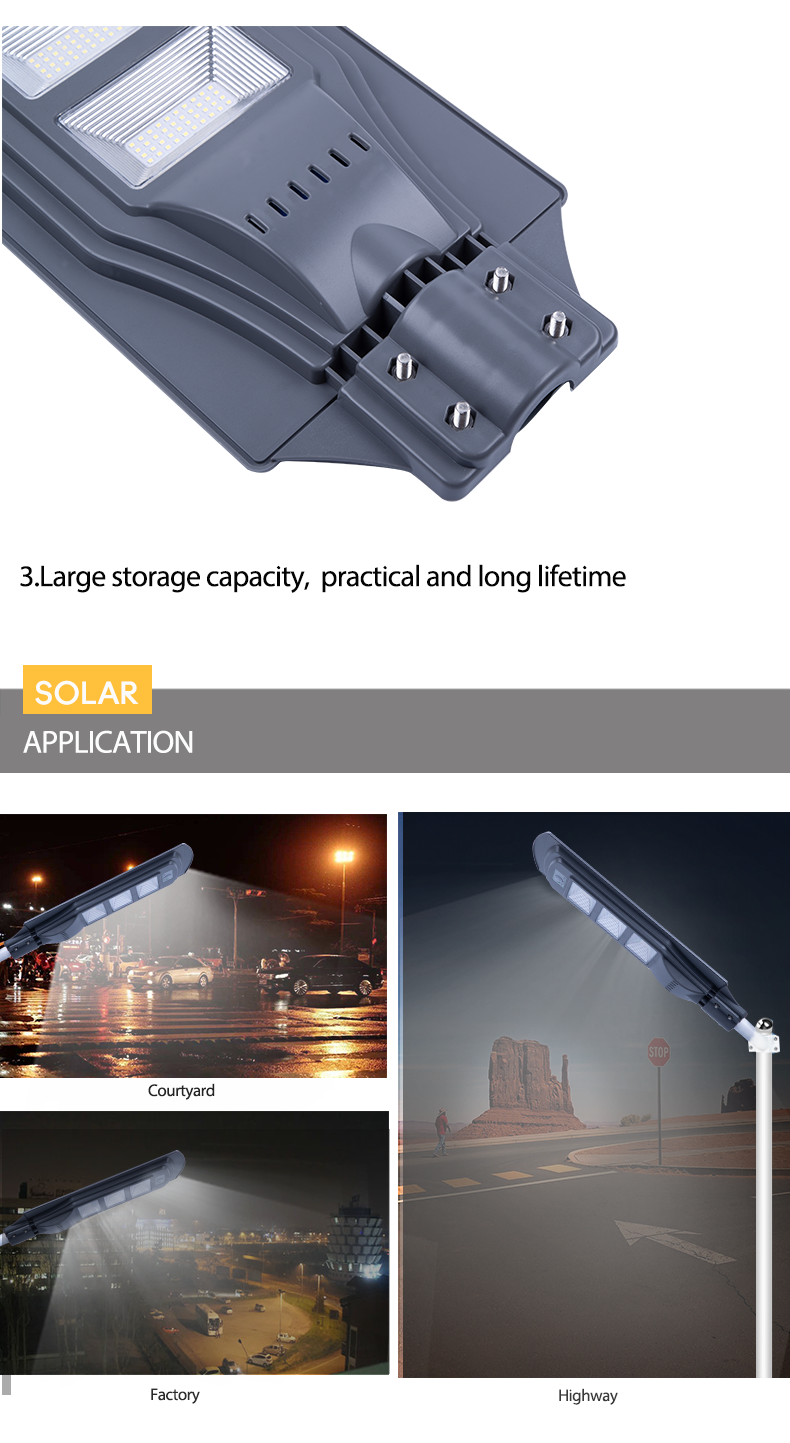 AC 85-265V Input Voltage Integrated All-In-One Solar Street Light With LED Light