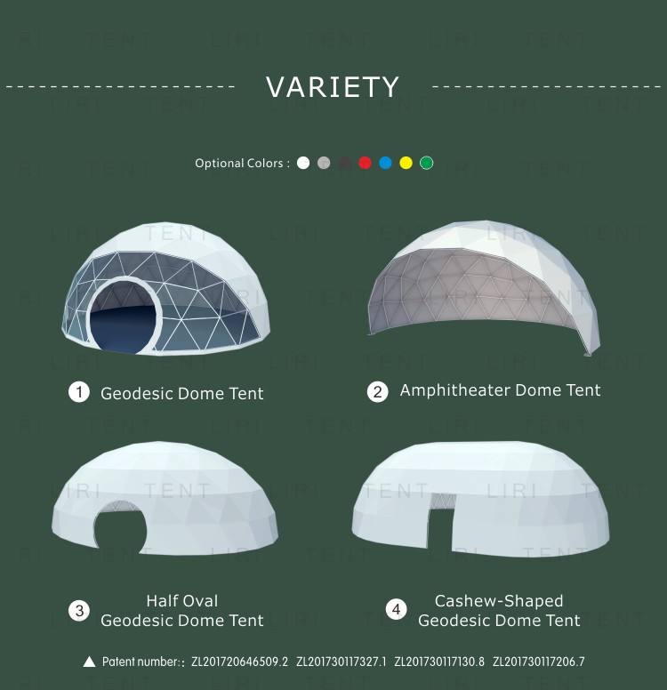 Canada Waterproof Clear PVC Geodesic Dome House Yoga Dome Glamping Home Tent for Sale