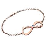 1.76in 5 Gram Custom Silver Bracelets Birthstone 5A CZ Name Letter Bracelet