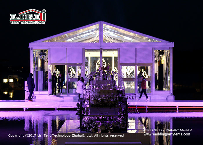 650g/Sqm Clear Wedding Banquet Tents With Aluminum Frame