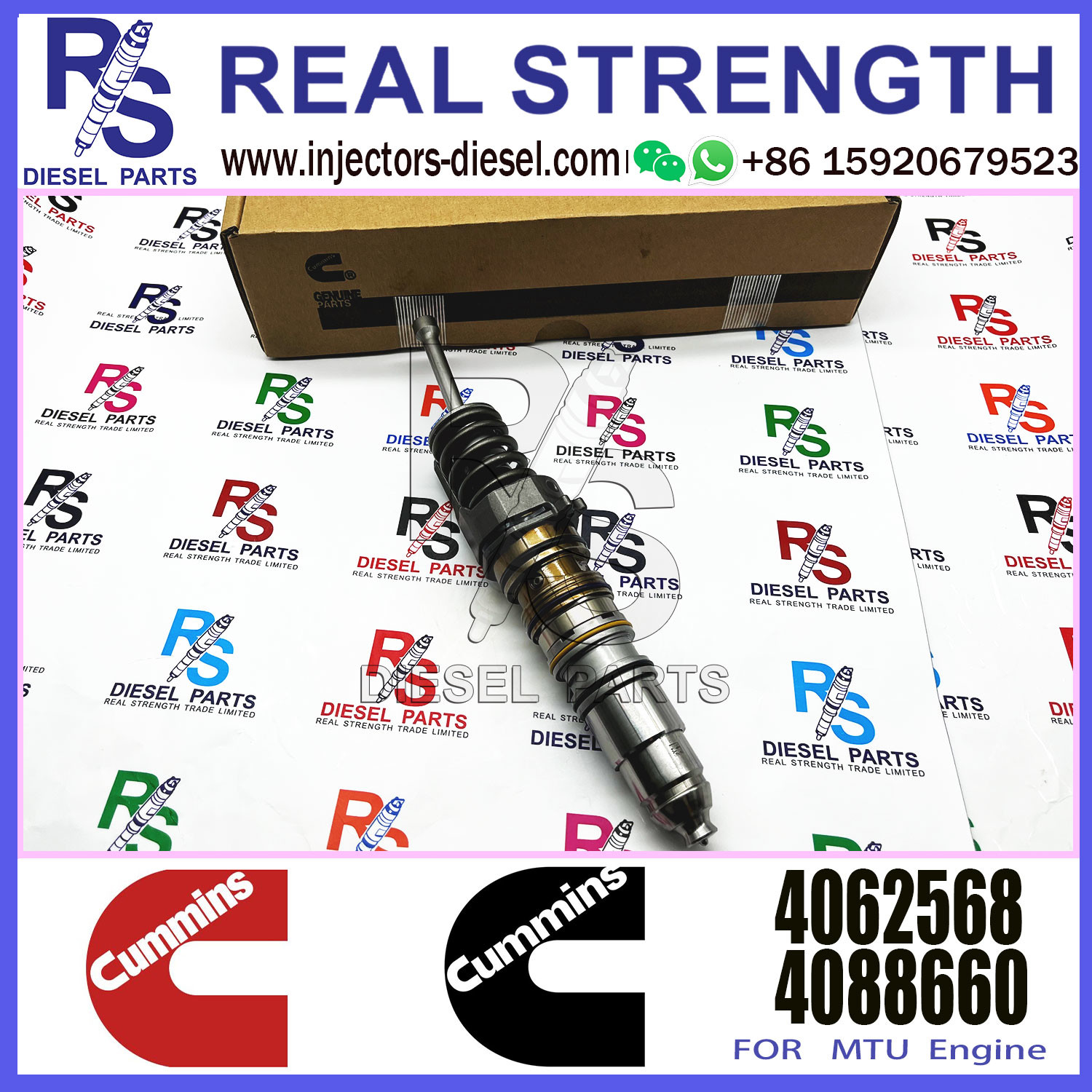 QSK15 Diesel Engine Common Rail Fuel Injector 4914537 3973059 3975929 4010642 4026222 4061851 4062568