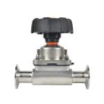 Stainless Steel Sanitary Tri-Clamp 3-Way Diaphragm Valve for Customized
