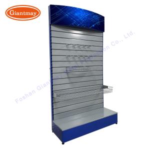 Quality Portable Metal Slatwall Stand Cellphone Accessory Display Rack Slat Wall Accessories wholesale
