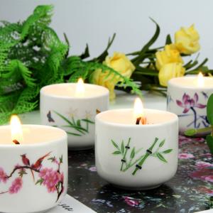 Quality Luxury Wedding Decoration Home Scented Candles Ceramic Jar Candle Holder wholesale