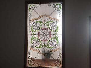 Quality Stained Decorative Panel Glass For Church Black Zinc Insulated / Bevelled / Polished wholesale