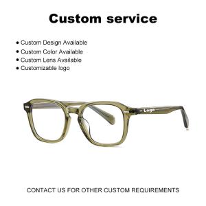 Quality Customized Acetate Eyewear Frame Men Women Optical Geometric wholesale