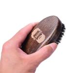Abeis Wood Large Boar Bristle Shaving Brush for Thick Beard Black Walnut Wood