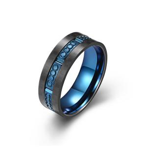 Quality Carbon Fiber Plain Stainless Steel Rings For Men Customized Size wholesale