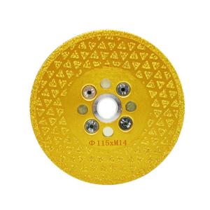 Quality Vacuum Brazed 115mm Angle Grinder Tile Blade Concrete Cutting wholesale
