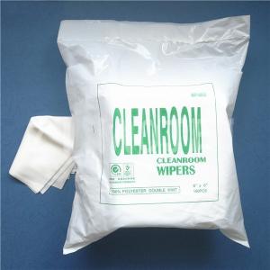Quality Dust Control Sealed Edge 100% Polyester Cleanroom Wipes wholesale