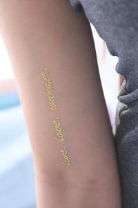 Quality Customized brand metallic foil tattoo wholesale