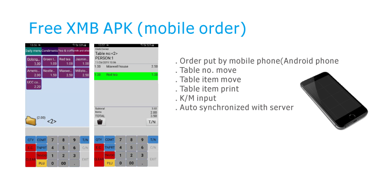 Capacitive Touch Screen WiFi POS Systems for Restaurant and Retail Shop Free Software